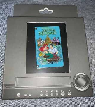 Disney Pin Vhs Tape Movie Le 1500 The Little Mermaid Ariel Eric Box Dlr
