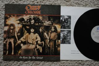 Ozzy Osbourne 1 X Vinyl Lp No Rest For The Wicked Cbs 1988 Black Sabbath Kiss