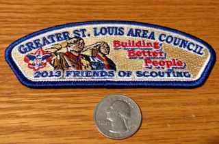2013 Greater St.  Louis Area Council Patch Friends Of Scouting Building Better