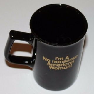 No Nonsense Pantyhose coffee cup mug American Woman Panty hose vintage 3