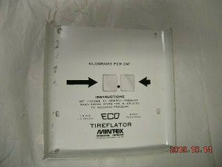 Rare Eco Air Meter Face Plate In Kilograms Old Stock