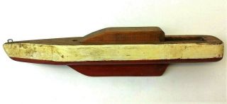 Vintage Wooden Wood Tug Sailboat Pond Sailor Boat Toy Decorative Decor