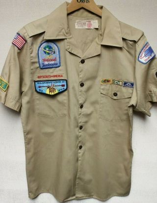 B5 Bsa Scout Uniform Shirt,  Size Mens Medium,  Wulakamike Lodge Indiana