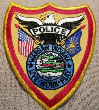 In Warsaw Indiana Police Patch