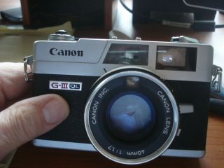 Vintage Canon Canonet Ql17 Giii G3 Rangefinder Film Camera