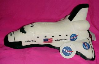 Nwt 2018 Fiesta 16 " Nasa Atlantis Space Shuttle Plush Ship Toy Souvenir