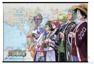 One Piece Wall Scroll Silk Screen Poster Fabric Banner Group Crew Ge5815