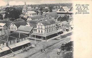 Georgetown,  Demerara,  British Guiana Town & Street Overview C 1904 - 14