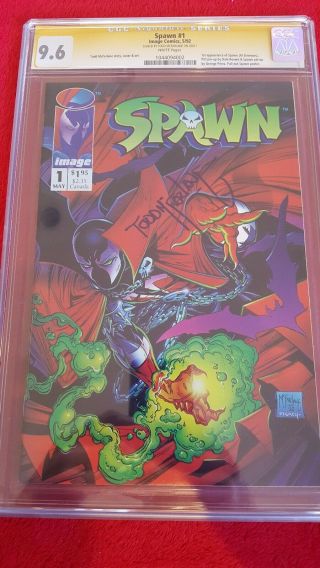 Spawn 1 Cgc 9.  6 Todd Mcfarlane 1st Appearance Of Spawn Not Pressed No Res.  Nm,