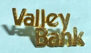 Valley Bank - Logo Pin,  Tie - Tack