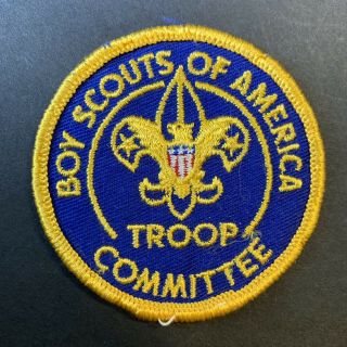 Vintage Boy Scouts Patch: Troop Committee - Boy Scouts Of America - Bsa
