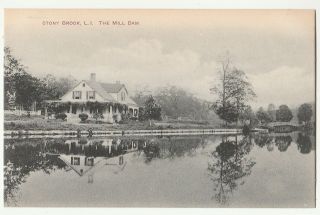 The Mill Dam,  Stony Brook,  Long Island,  Ny,  Postcard