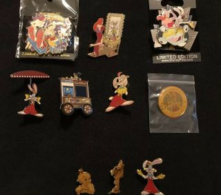 Assorted “who Framed Roger Rabbit” Pins (set Of 12) Includes Limited Editions