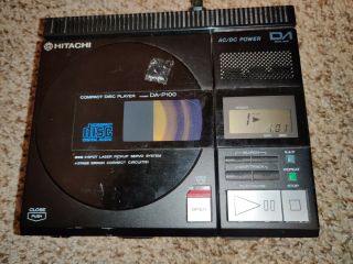 Vintage Hitachi Da - P100 Portable Compact Disc Player Rare