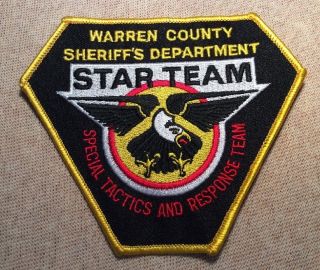 Mo Warren County Missouri Star Team Sheriff Patch