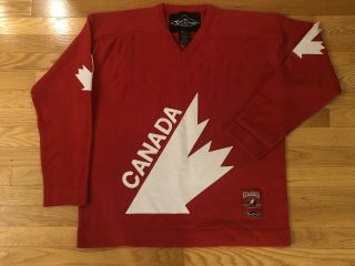 Rare Vtg 1972 Summit Series Team Canada Knit Jersey Sweater Roger Edwards L/xl