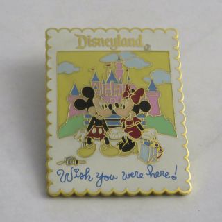 Disney Wish You Were Here Stamp Disneyland Pin