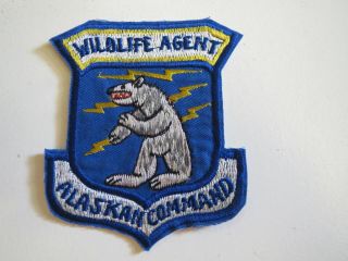 Wildlife Alaska,  Us Alaskan Command Wildlife Agent Patch,  Patch,
