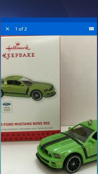 Hallmark Ornament 2013 Ford Mustang Boss 302