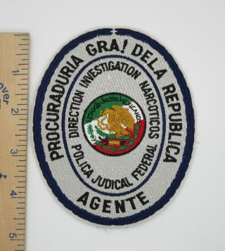 Mexico Narcotics Police Patch Vintage Mexican Policia