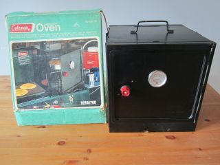 Vintage Coleman 5010a700 Folding Camp Oven W Box Camping Portable