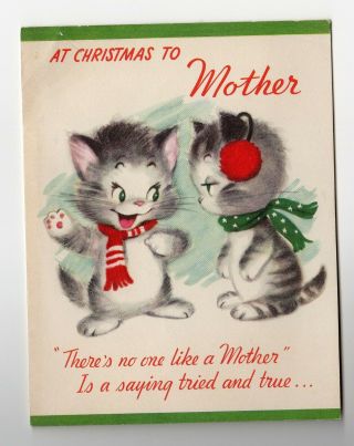 Vintage Christmas Card 1960 