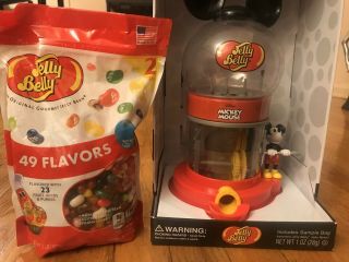 Jelly Belly Mickey Mouse Dispenser,  1lb Of Candies