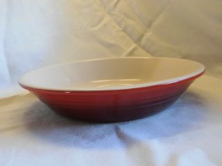 Le Creuset 9.  5 " Round Stoneware Pie Dish 1 Of 2 Made In France Cond.