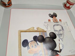 Walt Disney World Mickey Mouse Self Portrait Poster Print Charles Boyer 1989 3