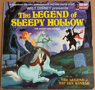 Walt Disney Presents The Legend Of Sleepy Hollow/rip Van Winkle 1972 Lp