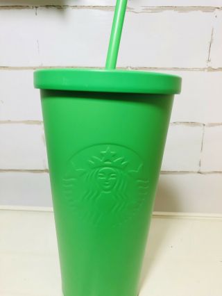 Starbucks Kelly Green Matte Stainless Steel Tumbler Cold Cup 16 Fl Oz