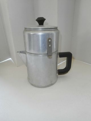 Vintage Drip - O - Lator Dripolator Aluminum Coffee Pot 3 - Cups Camping Small