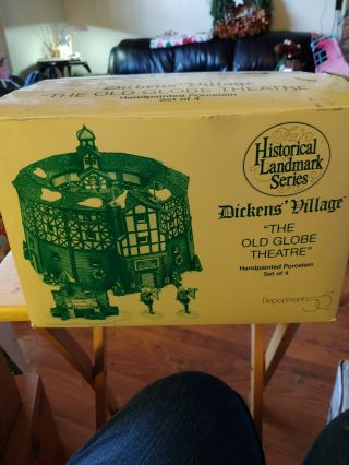 Dept 56 Dickens Village " The Old Globe Theatre " Lighted House 58501