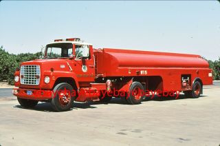 Fire Apparatus Slide,  Wt 15,  Tulare Co Fd / Ca,  1975 Ford / 1970 Heil