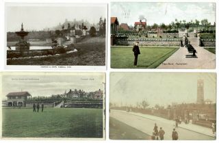2) Set Of 4 Tunstall,  Staffs,  Stoke - On - Trent,  Staffordshire Postcards