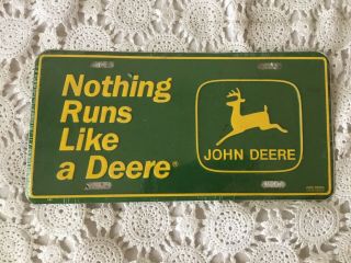 Vintage John Deere License Plate Nos