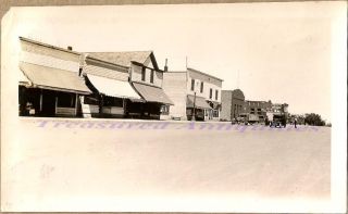 1920s El Paso Illinois Main Street Business District Chevrolet Dealership Photo