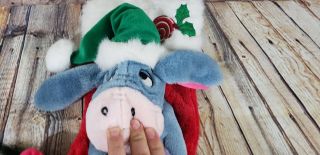 Eeyore Christmas Stocking Plush 3D Singing Talking Disney Store Pooh 2
