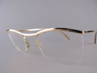 Vintage Nylor Gold Filled Eyeglasses Frames 4 19 Made In France