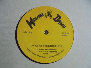 Elvis Presley - T.  V.  Guide Presents Elvis 1971 USA LP HOUND DOG 3
