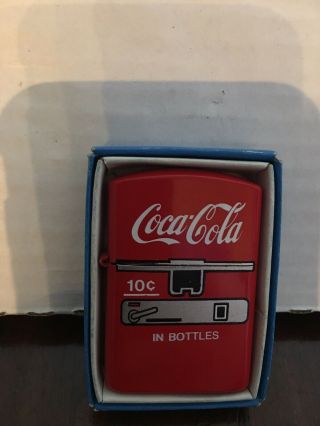 Coca - Cola Cigarette Lighter 10ct Coke Machine.