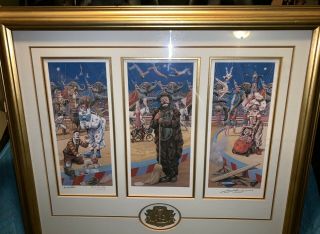 Emmett Kelly Commemorative Edition Clowns Framed Lithograph Signed & Numbered 2