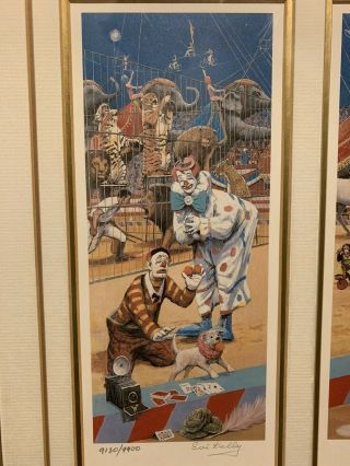 Emmett Kelly Commemorative Edition Clowns Framed Lithograph Signed & Numbered 3