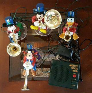 Disney Mr.  Christmas Animated Musical Mickey Mouse And Friends Brass Band