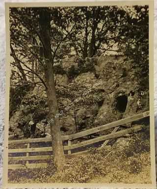 Vintage Old 1915 Photo Of Native American Indian Caves Ovens Bennington Vermont