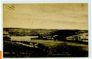Vintage 1944 Postcard Lake Waramaug,  Connecticut Panoramic View
