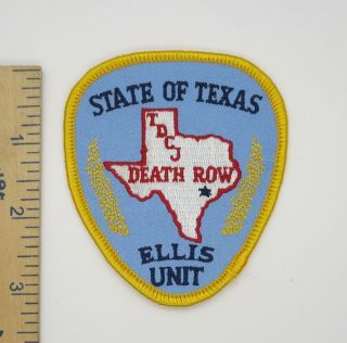 State Of Texas Tdcj Ellis Unit Death Row Patch