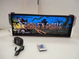 Ghouls N Ghosts Marquee Game/rec Room Led Display Light Box