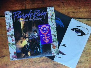 Prince And The Revolution Purple Rain Lp Vinyl Album,  Poster 1984 Warner Bros