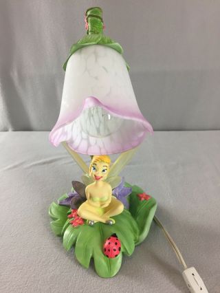Hampton Bay Disney Tinkerbell Fairy Tulip Ladybug Desk Night Table Lamp